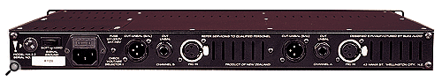 The rear panel carries an XLR mic input and two outputs for each channel. One output is on a TRS quarter-inch socket, and the other on an XLR, but both are unbalanced as standard.