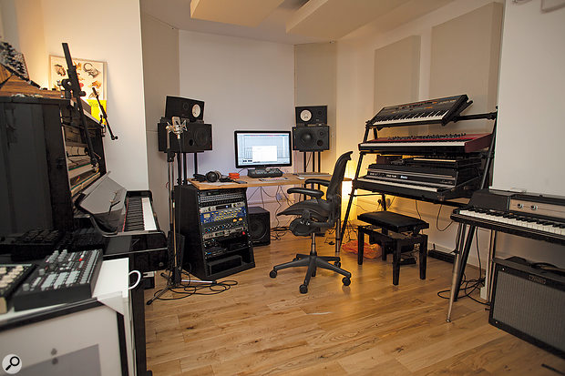 Jack Patterson’s writing room at Club Ralph Studios in London.