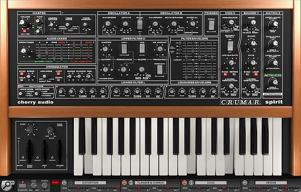 Cherry Audio Crumar Spirit analogue monosynth plug-in emulation VST