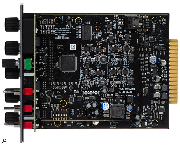 The Brick Lane’s signal path is entirely analogue, but an STM32 ARM Cortex microcontroller lies at the heart of the PWM control circuitry that makes this compressor so incredibly versatile.