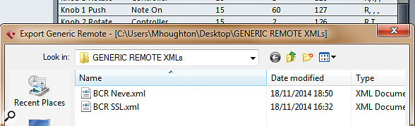 To save your work in the Generic Remote, you need to export it to an XML file. I lost a few hours work before I realised this! Happily, though, you can create as many different versions as you want.