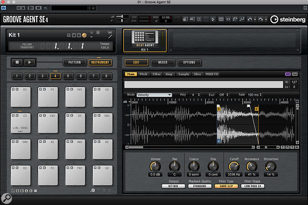 Groove Agent offers similar options to Sampler Control but, to me at least, the latter offers an easier working environment for basic sample editing.