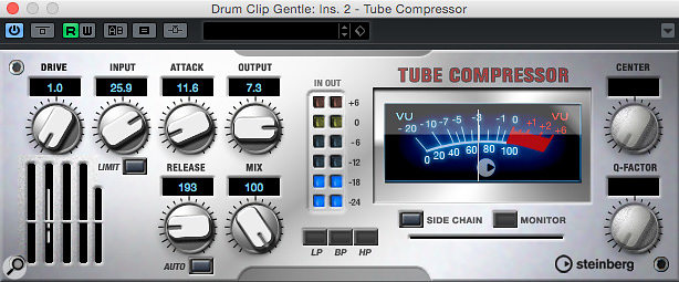 While it’s not a slavish emulation, the Tube Compressor draws inspiration from the Urei Teletronix LA-2A.