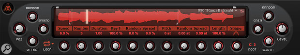 Tweaks to the number of grains, their relative starting position and the playback speed produce timbral changes, but not always a very musical result.