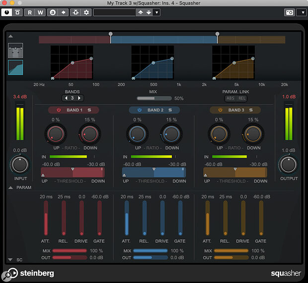 If you feel brave enough to use multiband compression, you can try putting Squasher in place of Compressor in your mastering chain.