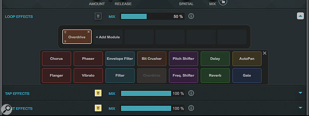 While I've only used a touch of overdrive in my example, MultiTap Delay's effects options provide plenty of interesting possibilities.