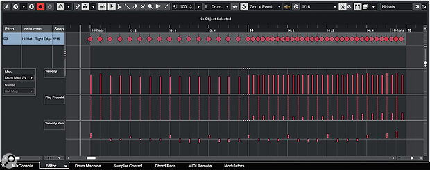 The new Velocity Variance and Play Probability lanes let you easily experiment with performance variations to keep your MIDI loops from feeling static.