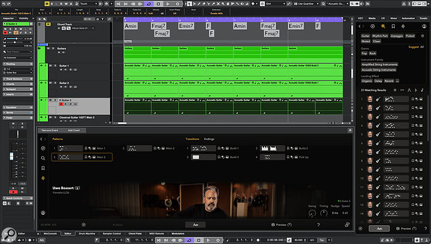 Tonalic is fully integrated into Cubase, making it incredibly easy to create performances that automatically follow the Chord Track as your song idea develops.
