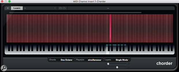 The Chorder plug-in doesn’t have to be used for chords — you can also use it to re-map notes for complex scales, or create custom scales.