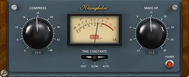 Klanghelm’s MJUC jr — one of many great‑sounding free ‘character’ compressor plug‑ins you can check out if your version of Cubase has fewer options.