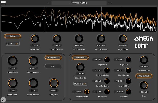 Daybreak Audio Omega Comp multiband compressor distortion saturation plug-in