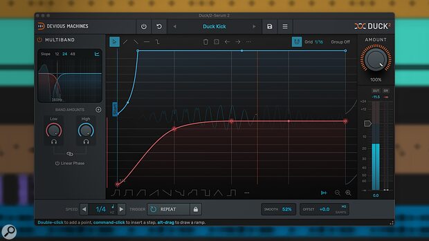Devious Machines Duck 2 side-chain ducking envelope shaper plug-in