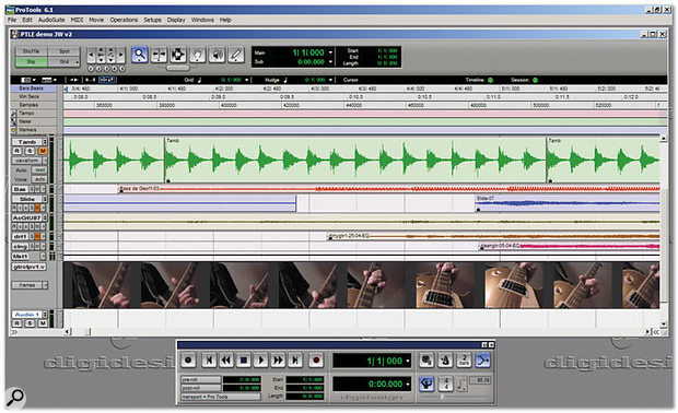 Pro Tools software is based around two main windows: this is the Edit window. 