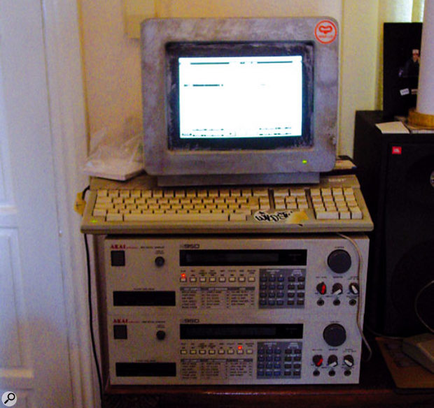 The mainstay of DJ Format's studio: two Akai S950 samplers and an Atari, running Cubase.