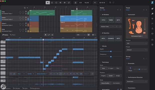 Dreamtonics Instrument X physical modelling orchestral strings woodwinds brass virtual instrument