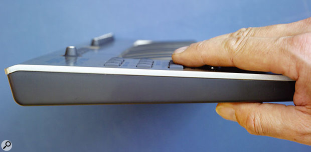 This side view shows just how thin the PCR1 really is — it's just 40mm at its thickest point.