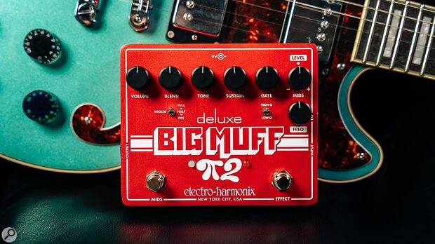 Electro-Harmonix Deluxe Big Muff Pi 2 guitar dual-op-amp fuzz pedal