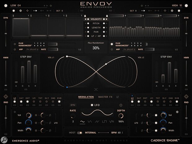 Emergence Audio Envoy analogue synth percussion virtual instrument sample library