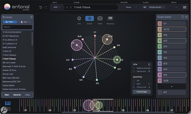 Node Audio Entonal Studio microtonal tuning MIDI plug-in VST synthesizer