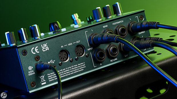 If you can’t find what you desire on board, then an effects send/return loop allows you to incorporate other pedals.