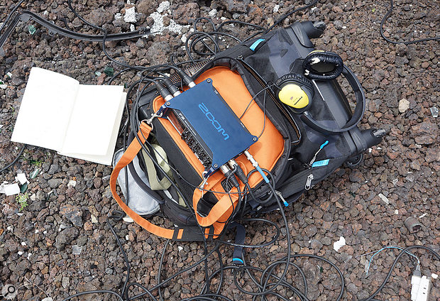 The author's Zoom F8 multitrack recorder ticks a lot of boxes for field recording. But even with such compact digital recorders, a field recording pack can be a very big weight to lug around the world!