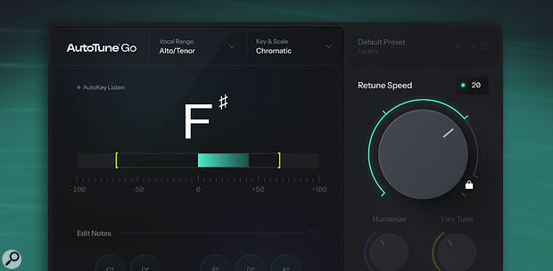 FL Studio Antares AutoTune Go built-in pitch-correction vocal-tuning plug-in