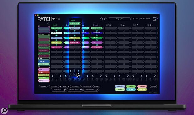 Flock Audio Patch App DX digitally controlled analogue patchbay software