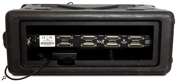 On the rear, all the gear connects via AES59 DB25 connectors.