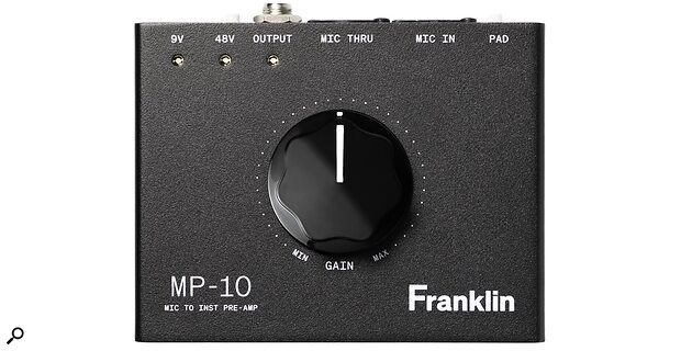 Franklin Audio MP-10 microphone through guitar pedals amp