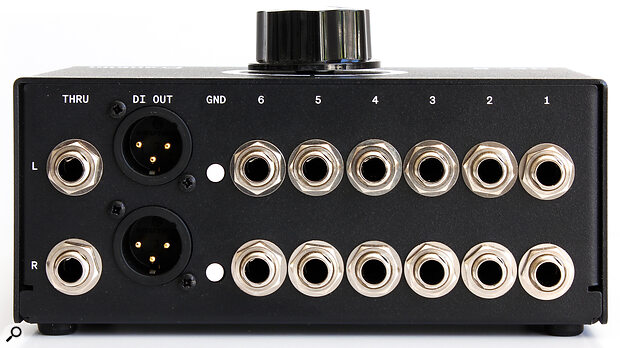 As well as routing unbalanced sources to different destinations, the SS‑6 can act as a transformer‑based stereo DI.
