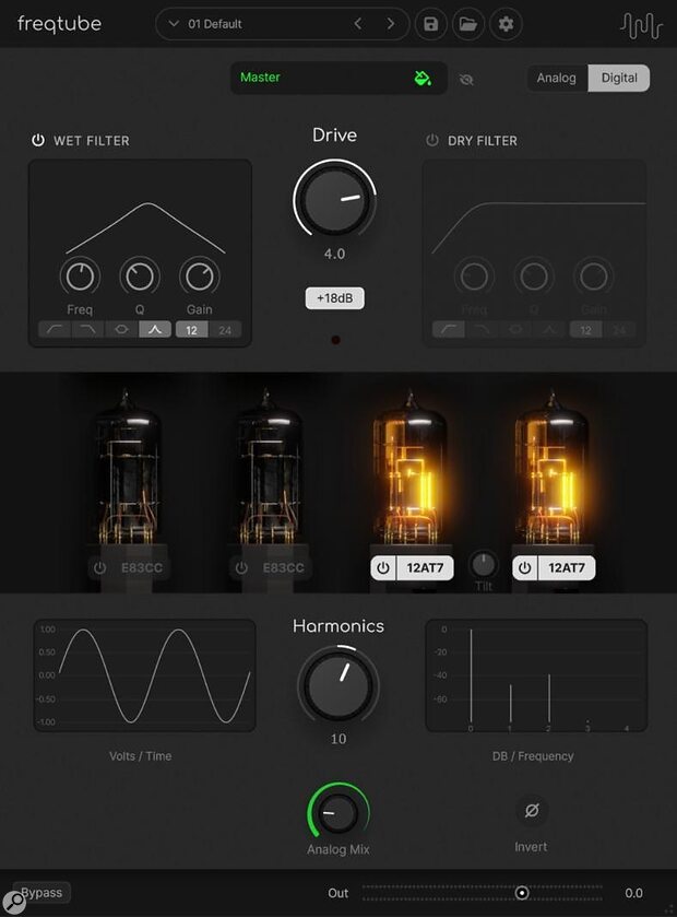 Freqport FT1-EMU Freqtube FT1 emulation valve tube saturation distortion plug-in