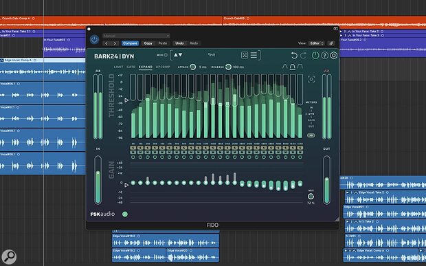 FSK Audio Bark24 Dyn Bark Scale dynamics processor EQ compressor gate expander plug-in