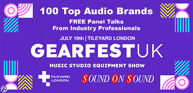GearFest UK 2025 pro audio music recording trade show Tileyard London