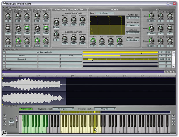 For 'quick and dirty' edits to Gigastudio 3 instruments, the new Quick Edit window is far quicker to launch and easier to use than the full Instrument Editor.