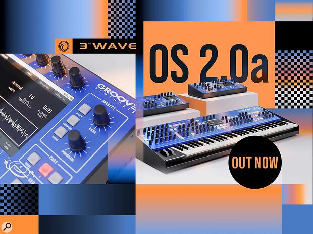 Groove Synthesis 3rd Wave Firmware 2.0a hardware wavetable synth PPG Wave