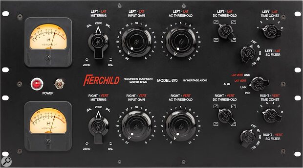 Heritage Audio Herchild 670 stereo compressor.