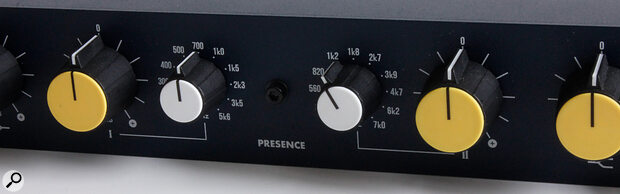 The two Presence bands have a generous overlap in frequencies.
