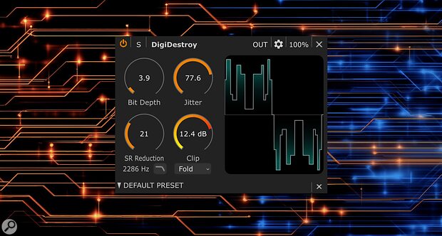 HOFA SYSTEM DigiDestroy modular plug-in platform bit-crusher jitter clipper