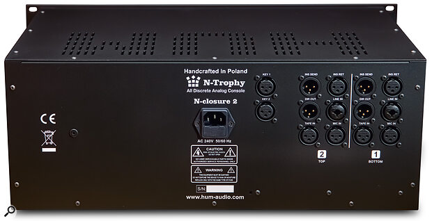 The N‑STRIP enclosures feature the same I/O as the channels on the N‑TROPHY console.