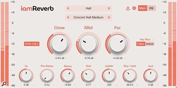 iamReverb convolution reverb plug-in impulse response update