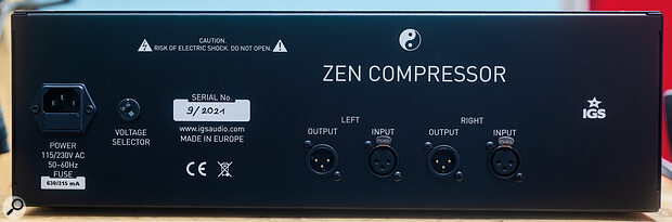 The Zen features an internal linear power supply, which draws mains power through an IEC inlet on the rear, and can be switched to work with US or European voltages.