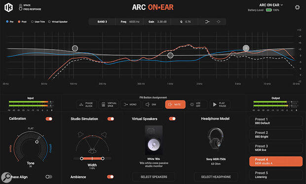 IK Multimedia ARC On Ear hardware headphone correction system
