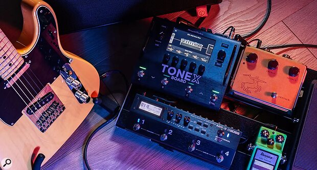 IK Multimedia Tonex Board guitar bass amp effects modelling hardware