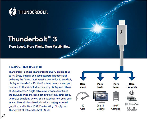 Thunderbolt 3 was announced by Intel shortly before we went to press, and while devices aren’t available yet, it promises vast bandwidth, plenty of bus power, and the ability to daisy-chain devices. But is it worth waiting for?