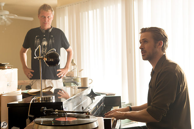 Ryan Gosling (right, with Marius de Vries) worked hard to ensure that his on-screen piano performances would be believable.