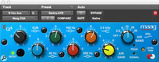 The Mäag EQ4 plug-in formed a part of David Reitzas’ signal chain on all the sung vocal tracks.