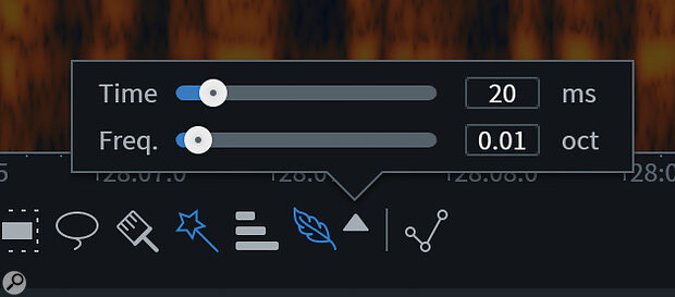 A ‘Feather’ tool now allows you to specify crossfades for your edits, in both the frequency and time domains.