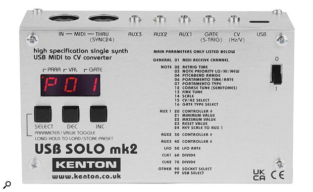 Kenton USB Solo Mk2 MIDI CV converter interface