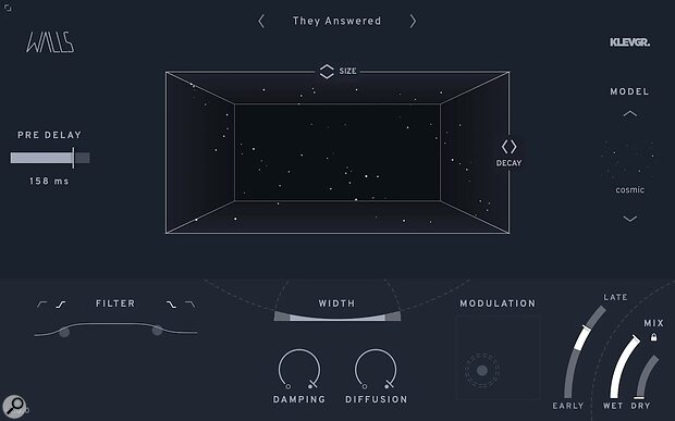 Klevgrand Walls algorithmic reverb plug-in