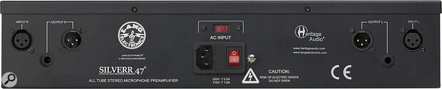 The outputs are paralleled on XLR and quarter‑inch jack.